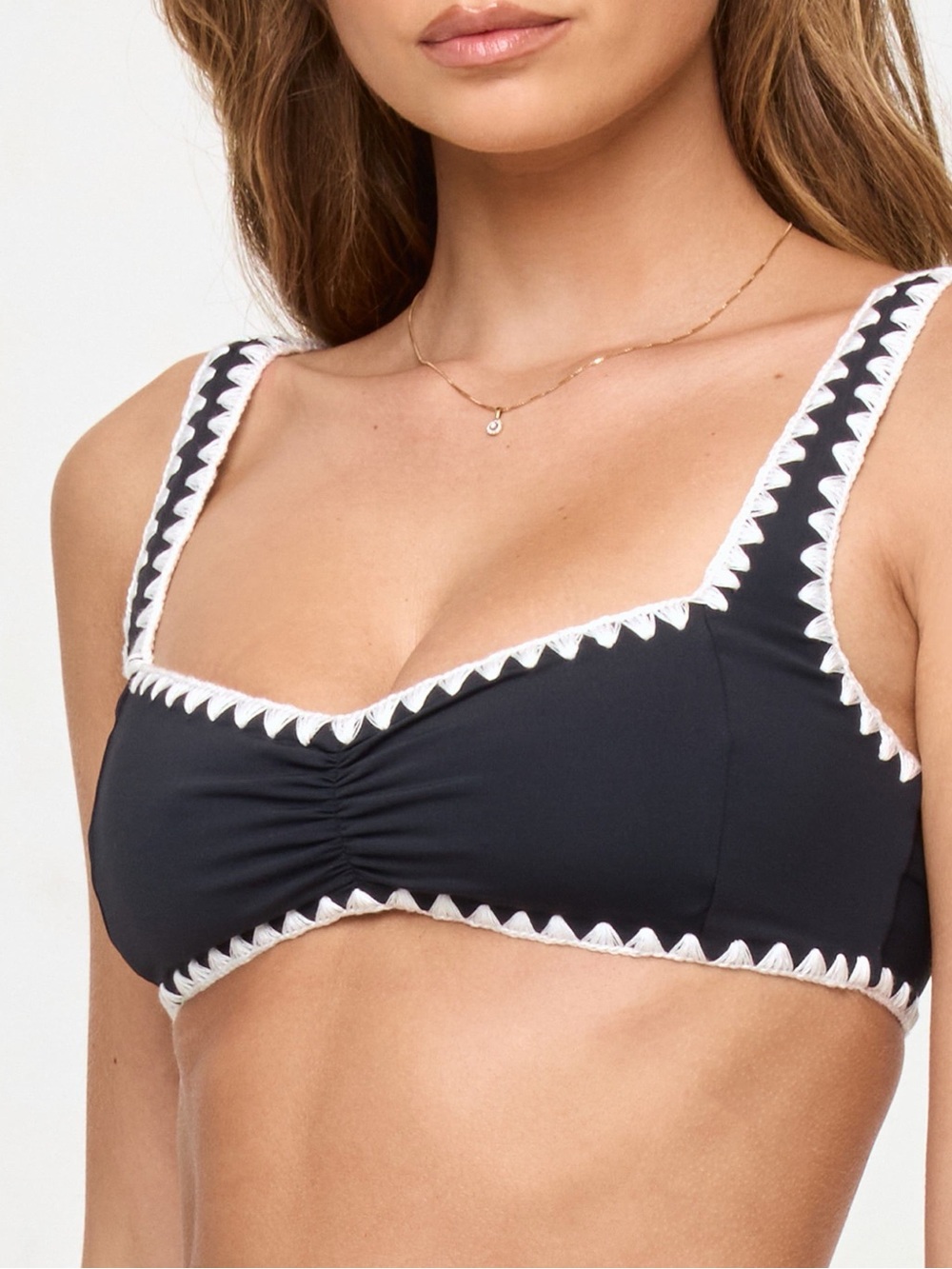 L*space Effie Shirred Bikini Top NWOT - Picture 2 of 13